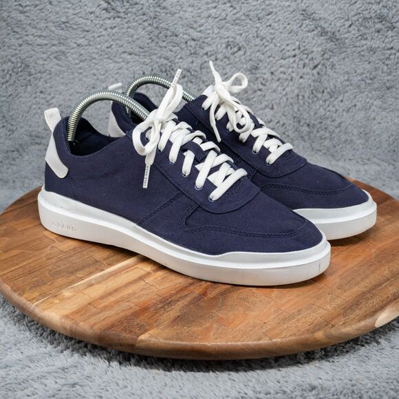 Cole Haan Grandpro Rally Canvas Court Sneakers Marine Blue Women’s Size 9.5 - Picture 1 of 6